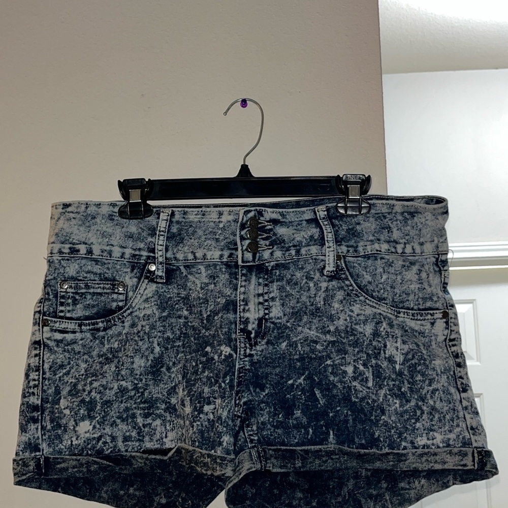 Denim Acid Wash Women's Shorts